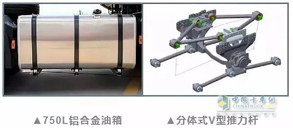 新型V推結構，750L鋁合金大油箱