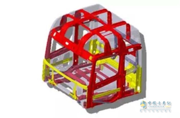 聯(lián)合卡車駕駛室采用了獨(dú)特的籠式結(jié)構(gòu)
