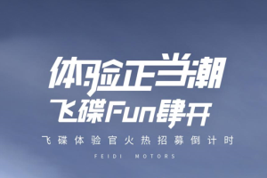 免費(fèi)獲得一輛新車使用權(quán)？飛碟體驗(yàn)官招募讓你豪橫一整年