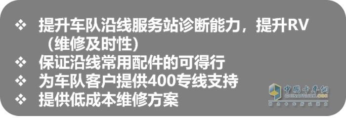 阿康派提高車隊(duì)沿線服務(wù)站的診斷能力，提升RV