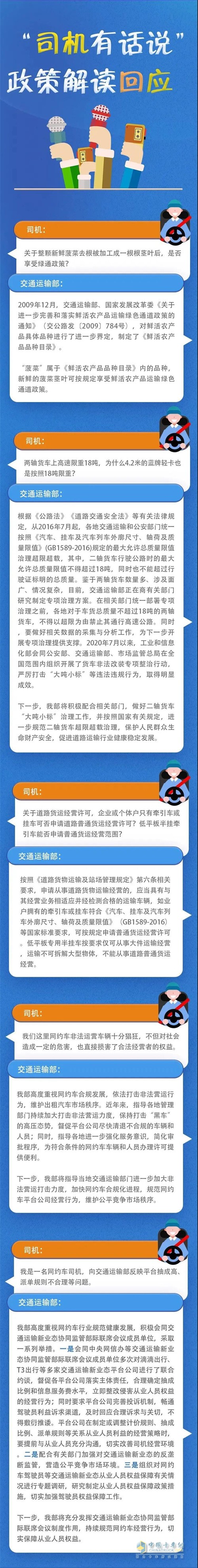 交通部  司機反映問題   回復(fù)