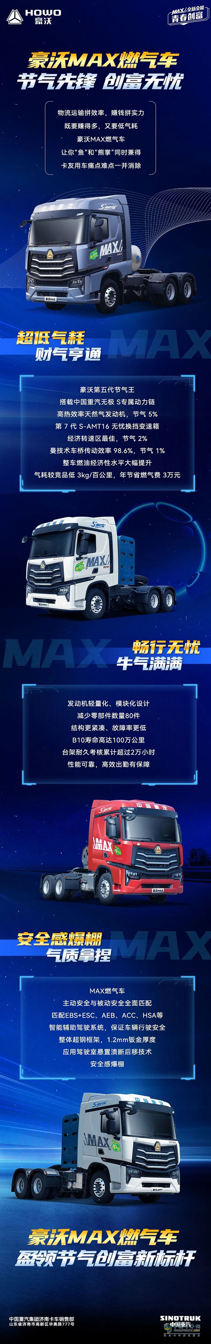 　節(jié)氣先鋒 創(chuàng)富無憂 豪沃MAX燃氣車