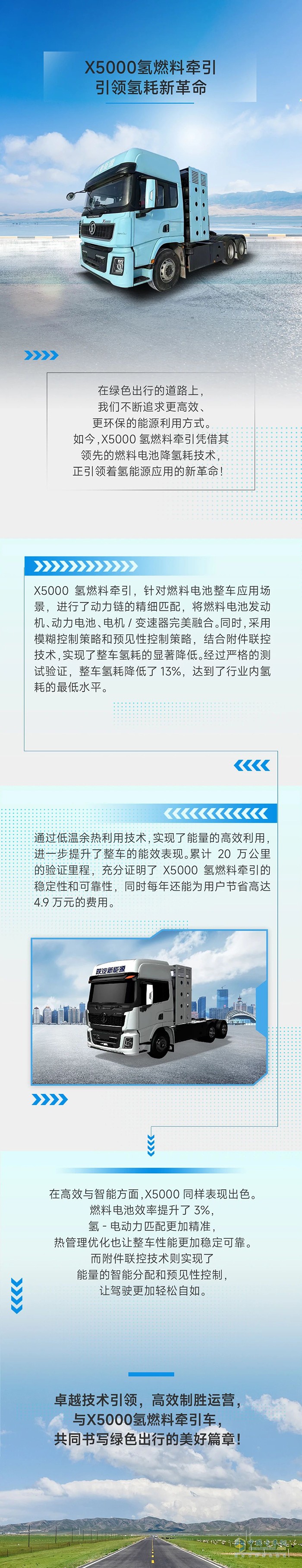 陜汽X5000氫燃料牽引，引領(lǐng)氫耗新革命!