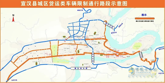 四川省達(dá)州宣漢縣市危化品車(chē)輛限制通行