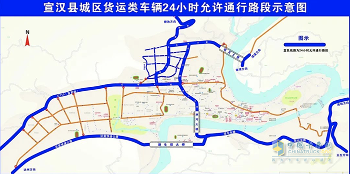 四川省達(dá)州宣漢縣市?；奋?chē)輛限制通行