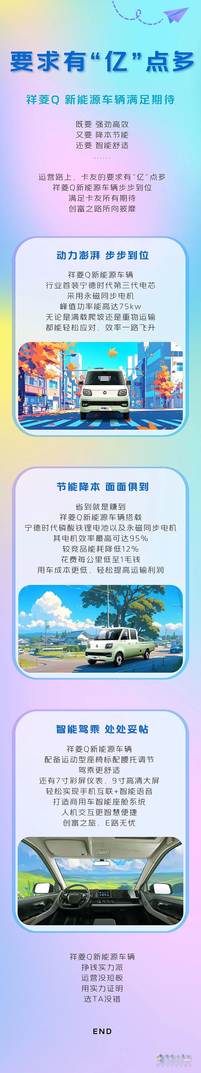 選車要求有“億”點(diǎn)多？祥菱Q新能源車步步到位，運(yùn)營沒短板~