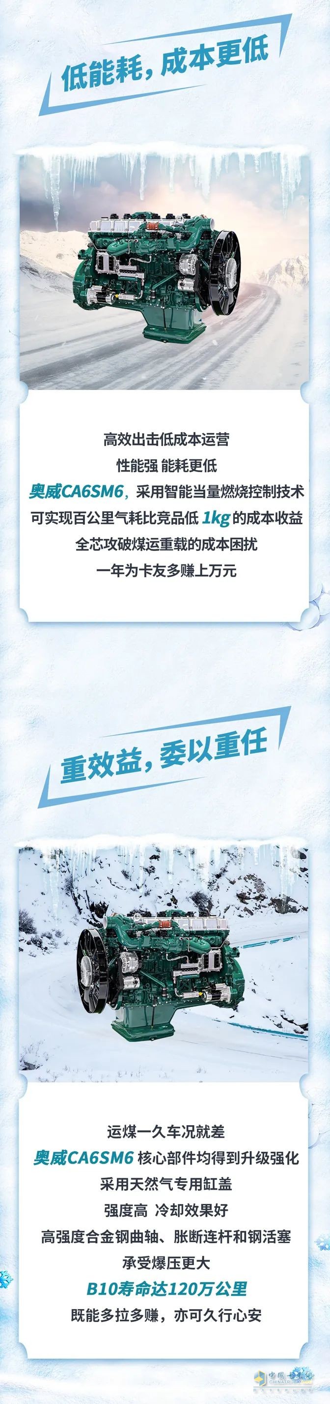 奧威CA6SM6助力冬季溫暖，勇闖黑金之路