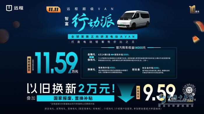 新能源輕客市場大洗牌  遠(yuǎn)程超級VAN 10月銷量奪魁